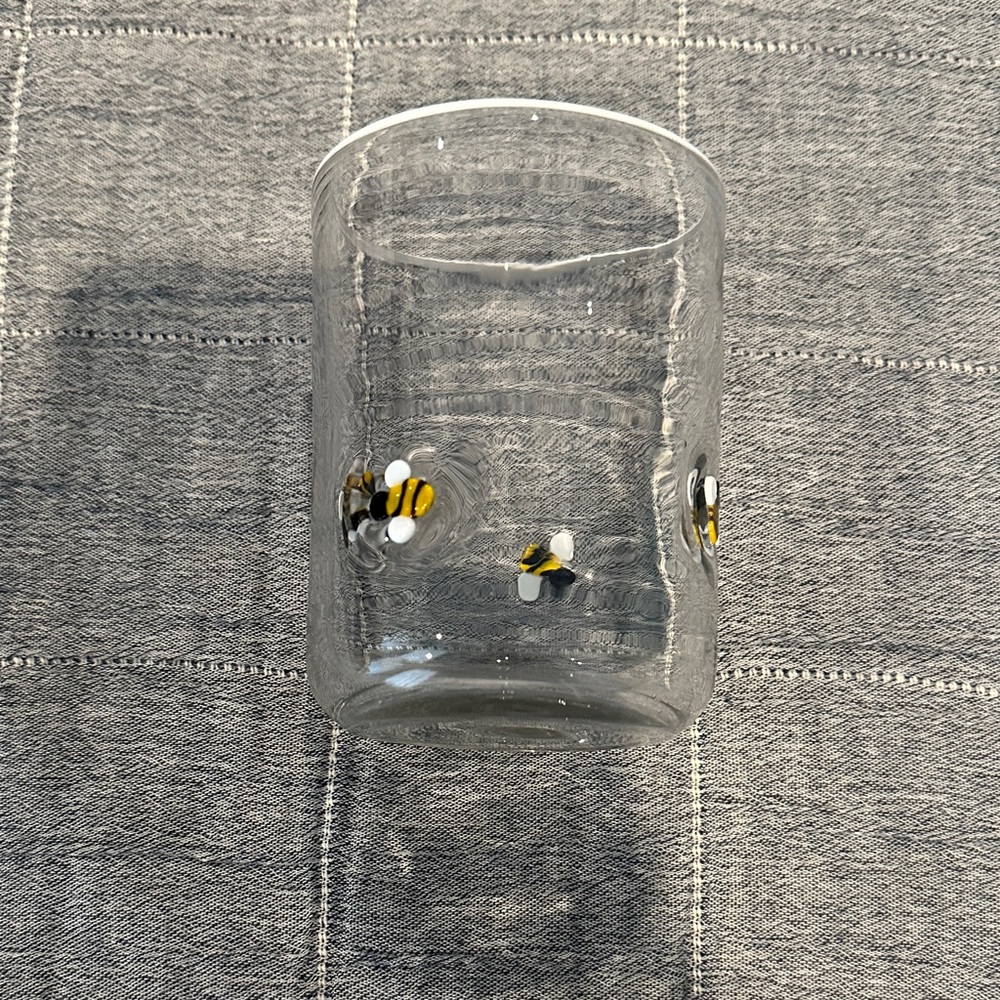 Icon Glass with Bee Design by Anthropologie